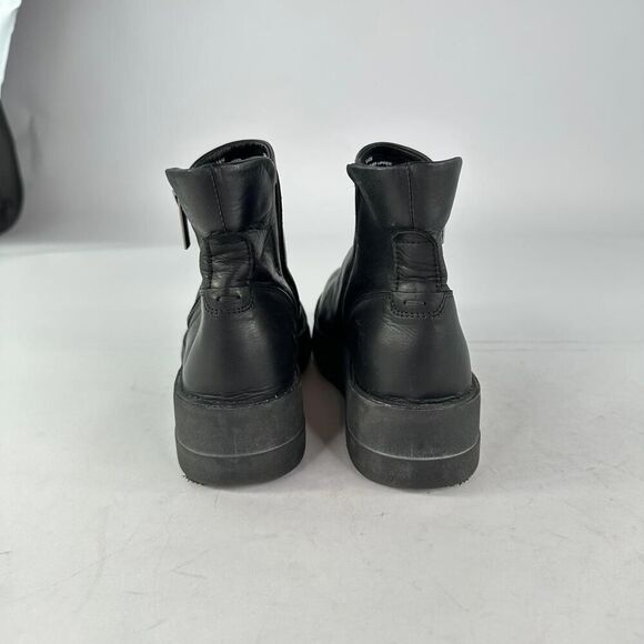 Miz Mooz Lass Ankle Boots US 7.5 Women's Black Leather Side-Zip Chelsea Boot - Picture 6 of 12